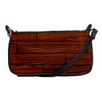 Seamless Wooden Planks Brown Wooden Background Shoulder Clutch Bag