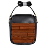 Seamless Wooden Planks Brown Wooden Background Girls Sling Bag