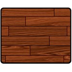 Seamless Wooden Planks Brown Wooden Background Fleece Blanket (Medium)