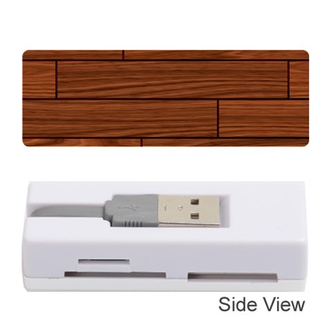 Seamless Wooden Planks Brown Wooden Background Memory Card Reader (Stick) from ArtsNow.com Front