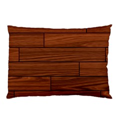 Seamless Wooden Planks Brown Wooden Background Pillow Case (Two Sides) from ArtsNow.com Front