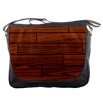 Seamless Wooden Planks Brown Wooden Background Messenger Bag