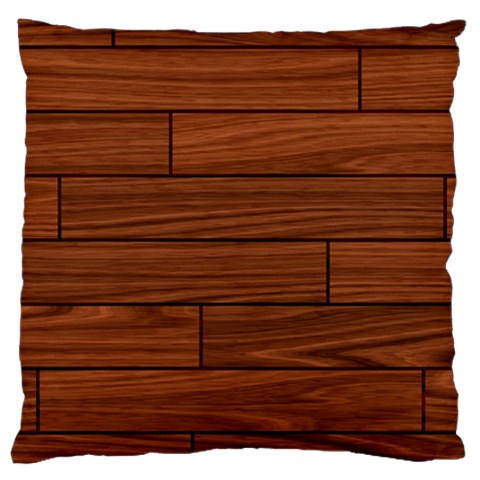 Seamless Wooden Planks Brown Wooden Background Large Cushion Case (Two Sides) from ArtsNow.com Front