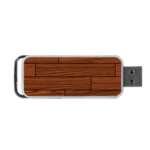 Seamless Wooden Planks Brown Wooden Background Portable USB Flash (One Side) from ArtsNow.com Front