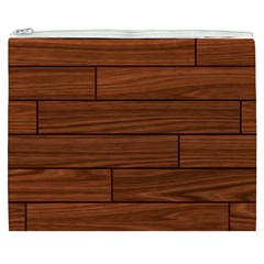 Seamless Wooden Planks Brown Wooden Background Cosmetic Bag (XXXL) from ArtsNow.com Front