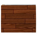 Seamless Wooden Planks Brown Wooden Background Cosmetic Bag (XXXL)