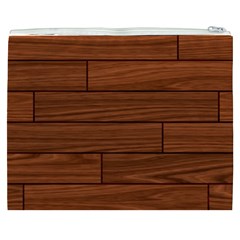 Seamless Wooden Planks Brown Wooden Background Cosmetic Bag (XXXL) from ArtsNow.com Back