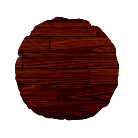 Seamless Wooden Planks Brown Wooden Background Standard 15  Premium Round Cushions from ArtsNow.com Front