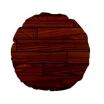 Seamless Wooden Planks Brown Wooden Background Standard 15  Premium Round Cushions