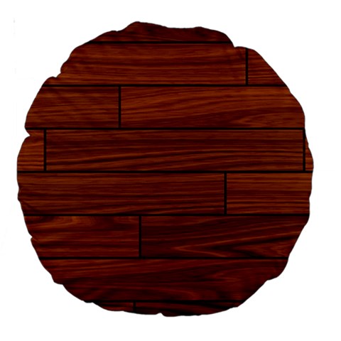 Seamless Wooden Planks Brown Wooden Background Large 18  Premium Round Cushions from ArtsNow.com Front