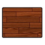 Seamless Wooden Planks Brown Wooden Background Two Sides Fleece Blanket (Small)