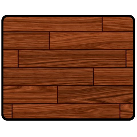 Seamless Wooden Planks Brown Wooden Background Two Sides Fleece Blanket (Medium) from ArtsNow.com 58.8 x47.4  Blanket Front