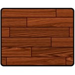 Seamless Wooden Planks Brown Wooden Background Two Sides Fleece Blanket (Medium)