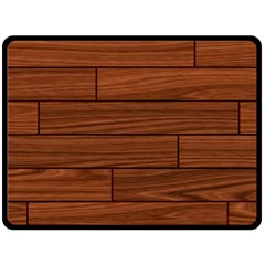 Seamless Wooden Planks Brown Wooden Background Two Sides Fleece Blanket (Large) from ArtsNow.com 80 x60  Blanket Front