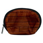 Seamless Wooden Planks Brown Wooden Background Accessory Pouch (Medium)