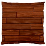 Seamless Wooden Planks Brown Wooden Background Standard Premium Plush Fleece Cushion Case (One Side)