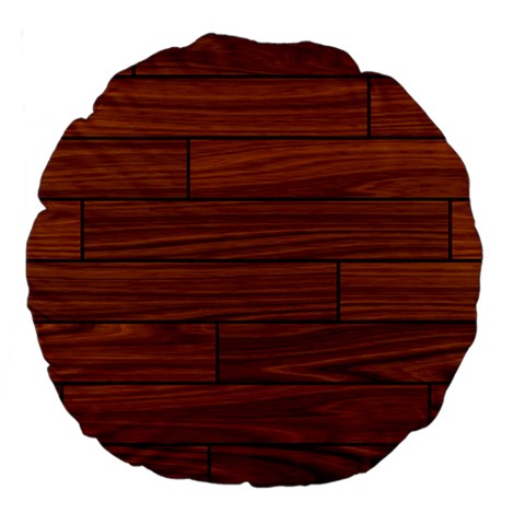 Seamless Wooden Planks Brown Wooden Background Large 18  Premium Flano Round Cushions from ArtsNow.com Front