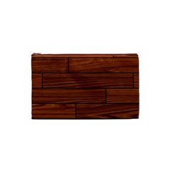 Seamless Wooden Planks Brown Wooden Background Cosmetic Bag (XS) from ArtsNow.com Front