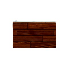 Seamless Wooden Planks Brown Wooden Background Cosmetic Bag (XS) from ArtsNow.com Front