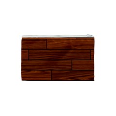 Seamless Wooden Planks Brown Wooden Background Cosmetic Bag (XS) from ArtsNow.com Back