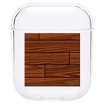 Seamless Wooden Planks Brown Wooden Background Hard PC AirPods 1/2 Case