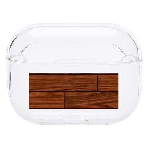 Seamless Wooden Planks Brown Wooden Background Hard PC AirPods Pro Case from ArtsNow.com Front