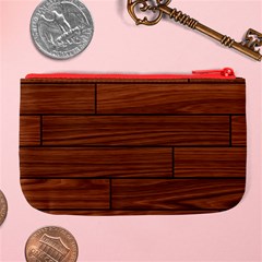 Seamless Wooden Planks Brown Wooden Background Large Coin Purse from ArtsNow.com Back