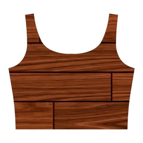 Seamless Wooden Planks Brown Wooden Background Midi Sleeveless Dress from ArtsNow.com Top Back