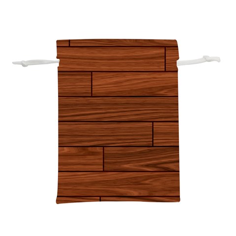 Seamless Wooden Planks Brown Wooden Background Lightweight Drawstring Pouch (S) from ArtsNow.com Back