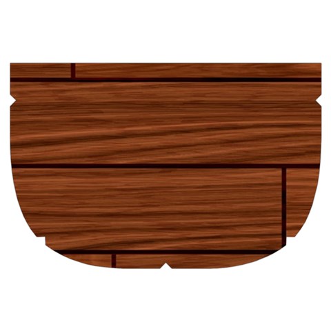 Seamless Wooden Planks Brown Wooden Background Make Up Case (Small) from ArtsNow.com Side Left