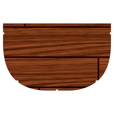 Seamless Wooden Planks Brown Wooden Background Make Up Case (Medium) from ArtsNow.com Side Right