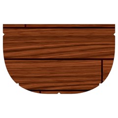 Seamless Wooden Planks Brown Wooden Background Make Up Case (Medium) from ArtsNow.com Side Right