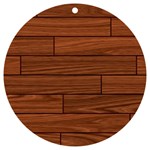 Seamless Wooden Planks Brown Wooden Background UV Print Acrylic Ornament Round