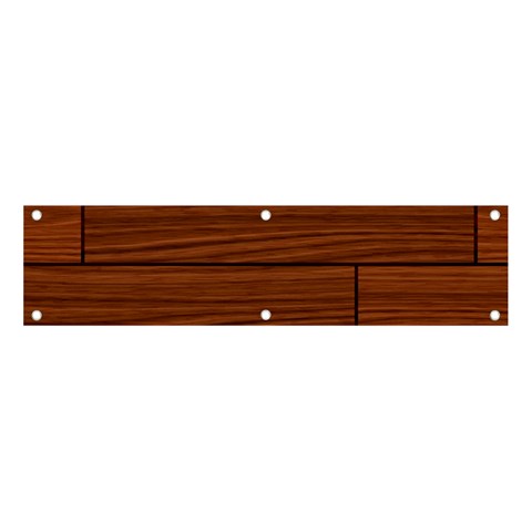 Seamless Wooden Planks Brown Wooden Background Banner and Sign 4  x 1  from ArtsNow.com Front