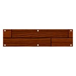 Seamless Wooden Planks Brown Wooden Background Banner and Sign 4  x 1 