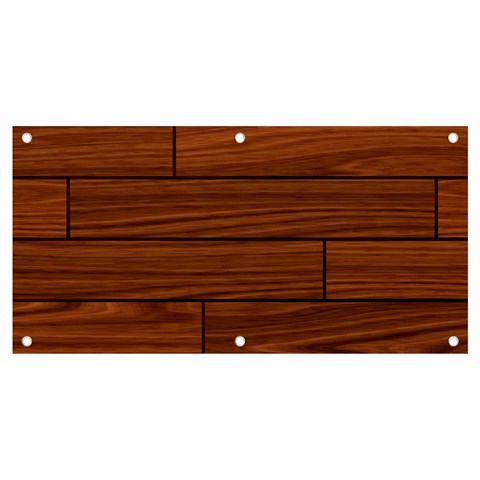 Seamless Wooden Planks Brown Wooden Background Banner and Sign 4  x 2  from ArtsNow.com Front