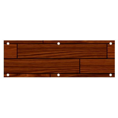 Seamless Wooden Planks Brown Wooden Background Banner and Sign 6  x 2  from ArtsNow.com Front