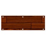 Seamless Wooden Planks Brown Wooden Background Banner and Sign 6  x 2 