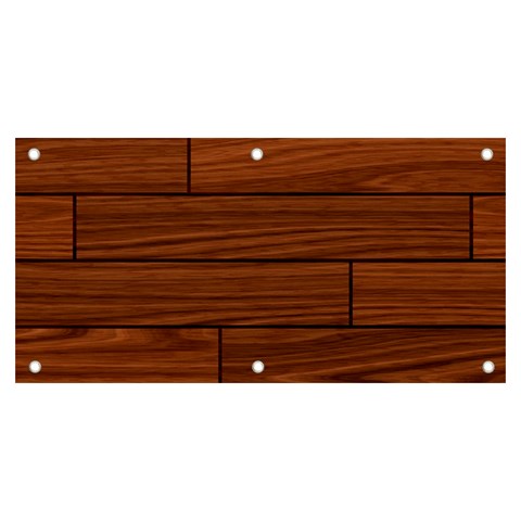 Seamless Wooden Planks Brown Wooden Background Banner and Sign 6  x 3  from ArtsNow.com Front