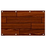 Seamless Wooden Planks Brown Wooden Background Banner and Sign 7  x 4 