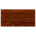 Seamless Wooden Planks Brown Wooden Background Banner and Sign 8  x 4 