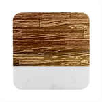 Seamless Wooden Planks Brown Wooden Background Marble Wood Coaster (Square)