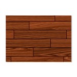 Seamless Wooden Planks Brown Wooden Background Crystal Sticker (A4)