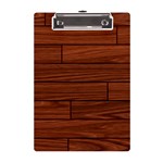 Seamless Wooden Planks Brown Wooden Background A5 Acrylic Clipboard