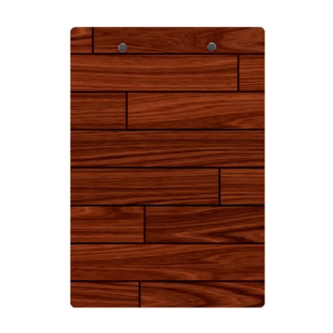 Seamless Wooden Planks Brown Wooden Background A5 Acrylic Clipboard from ArtsNow.com Back