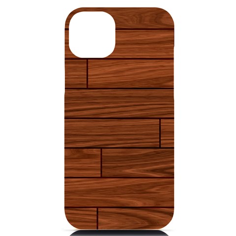 Seamless Wooden Planks Brown Wooden Background iPhone 14 Plus Black UV Print Case from ArtsNow.com Front