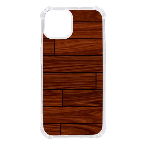 Seamless Wooden Planks Brown Wooden Background iPhone 14 TPU UV Print Case from ArtsNow.com Front