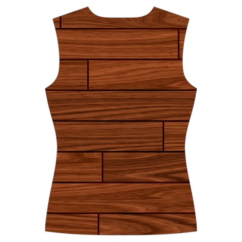 Seamless Wooden Planks Brown Wooden Background Women s Cut Out Long Sleeve T Back