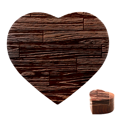 Seamless Wooden Planks Brown Wooden Background Heart Wood Jewelry Box from ArtsNow.com Front