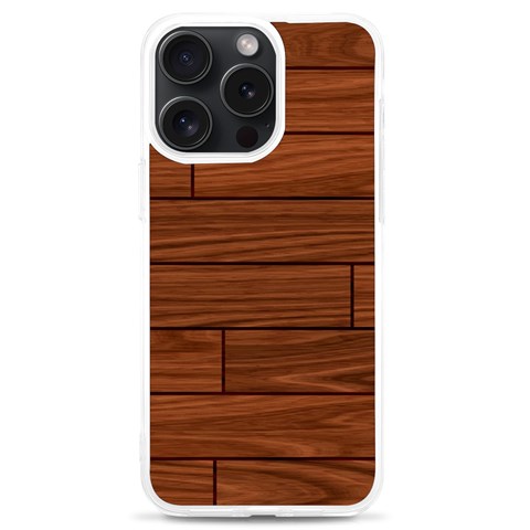 Seamless Wooden Planks Brown Wooden Background iPhone 15 Pro Max TPU UV Print Case from ArtsNow.com Front